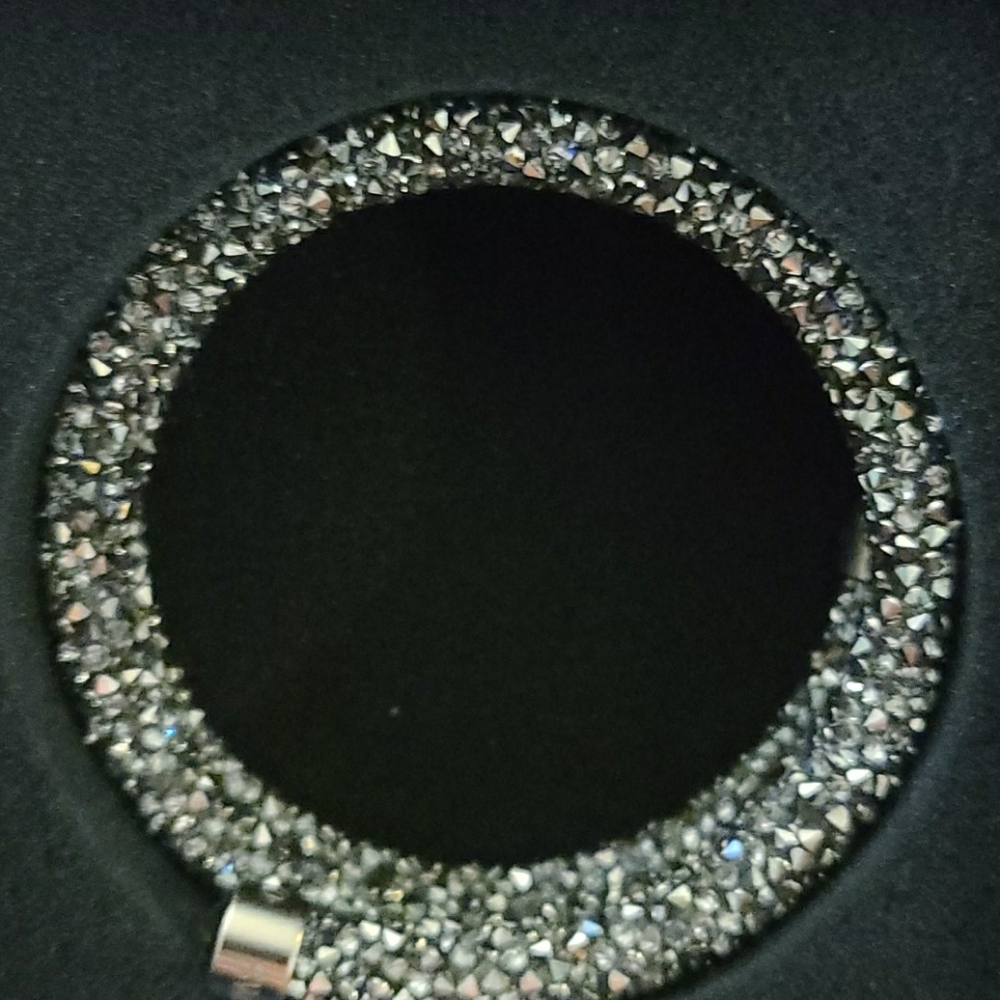 Gray Swarovski crystaldust bracelet